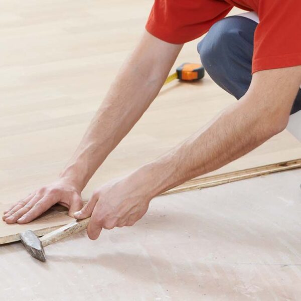 Combined Living Room And Bedroom Flooring Installation Service