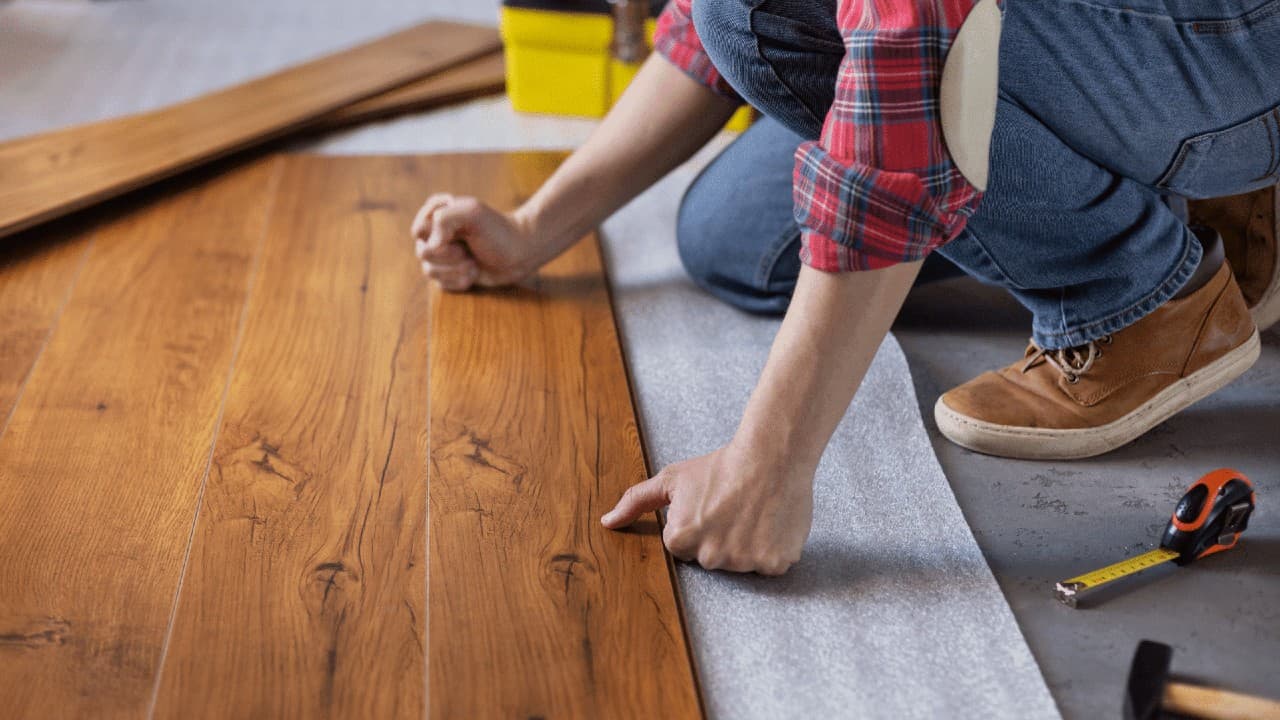 Open-Plan Living And Dining Area Flooring Installation Service