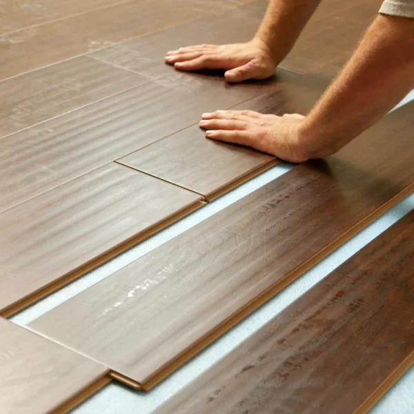 Large-Area Living Room Flooring Installation Service