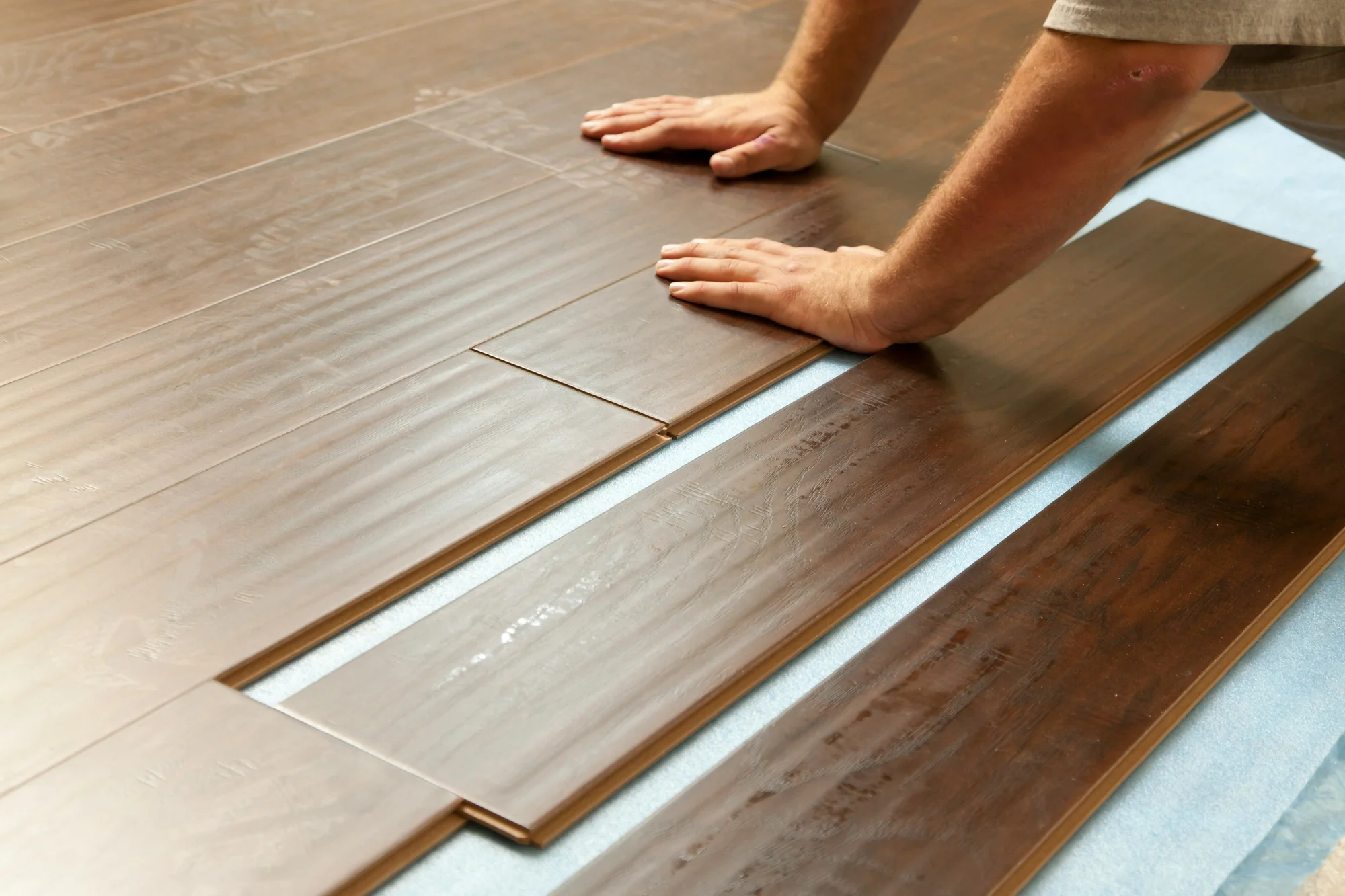 Large-Area Living Room Flooring Installation Service